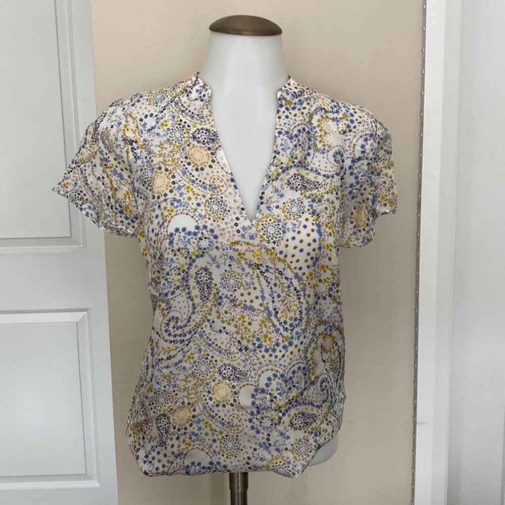 NWT! Massimo Dutti Floral Print Silk Blouse